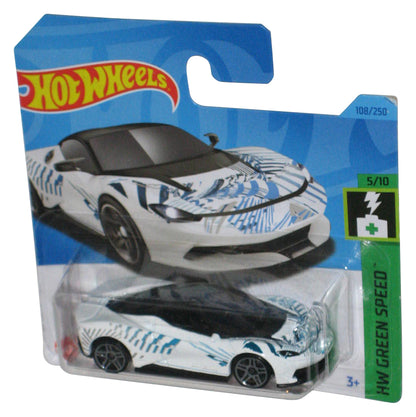 Hot Wheels HW Green Speed 5/10 (2021) White Automobili Pinnifarina Battista Toy Car 108/250 - (Short Card)