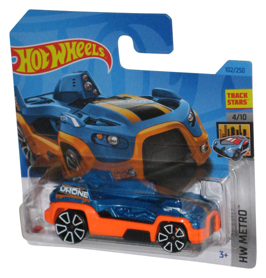 Hot Wheels HW Metro 4/10 (2021) Blue & Orange Drone Duty Toy Car 102/250 - (Short Card)