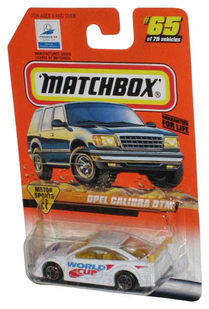 Matchbox Motor Sports (1997) White Open Calibra DTM Toy Car #65/75