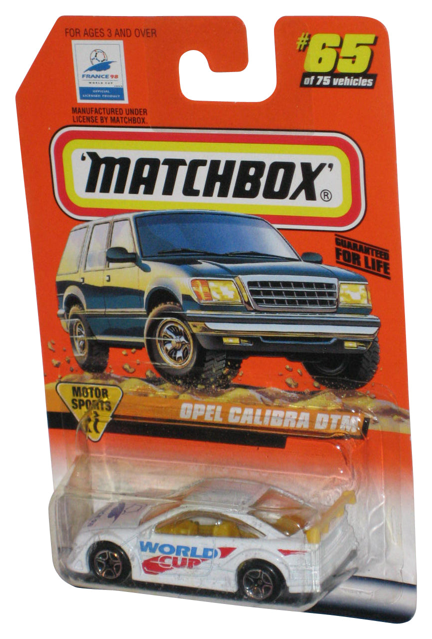 Matchbox Motor Sports (1997) White Open Calibra DTM Toy Car #65/75