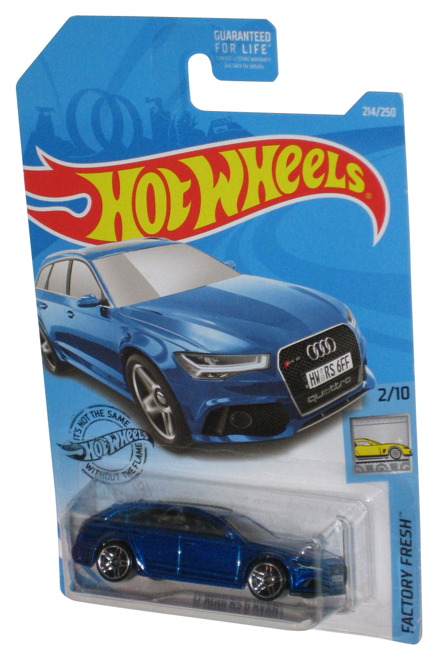 Hot Wheels Factory Fresh 2/10 (2017) Blue '17 Audi RS 6 Avant Toy Car 214/250