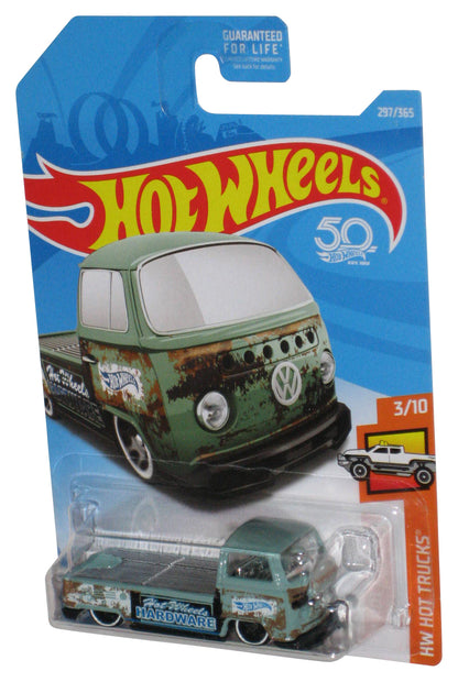Hot Wheels HW Trucks 3/10 (2017) Volkswagen T2 Pickup Green Toy 297/365