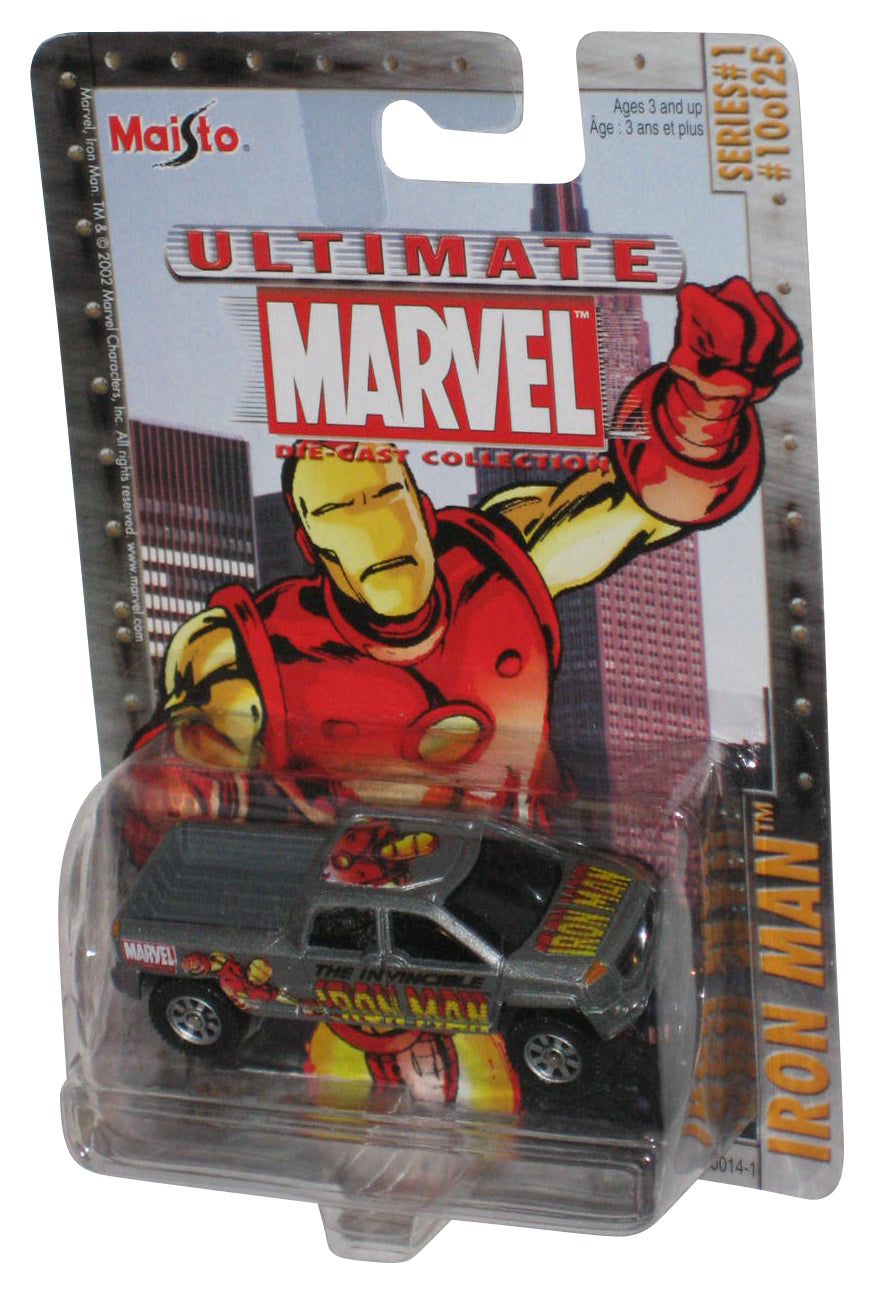 Marvel Comics Ultimate Iron Man (2002) Maisto Silver GMC Terradyne Series 1 Toy Car #10/25
