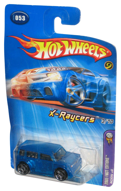 Hot Wheels X-Raycers 3/10 Scion XB 2005 First Editions Blue Toy Car #053 - (Damaged Packaging)
