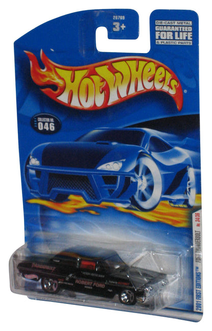 Hot Wheels 2001 First Editions 34/36 Black Ford Thunderbolt Toy Car #046
