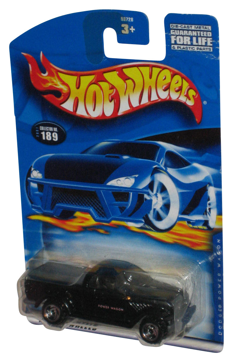 Hot Wheels Dodge Power Wagon (2001) Mattel Black Toy Truck #189