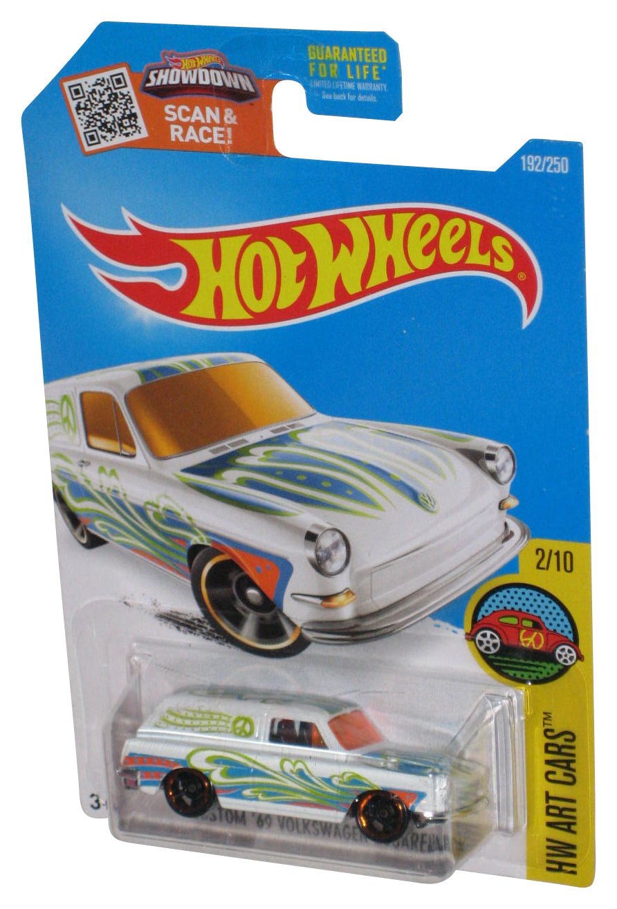 Hot Wheels HW Art 2/10 (2015) White Custom '69 Volkswagen Squareback Toy Car 192/250