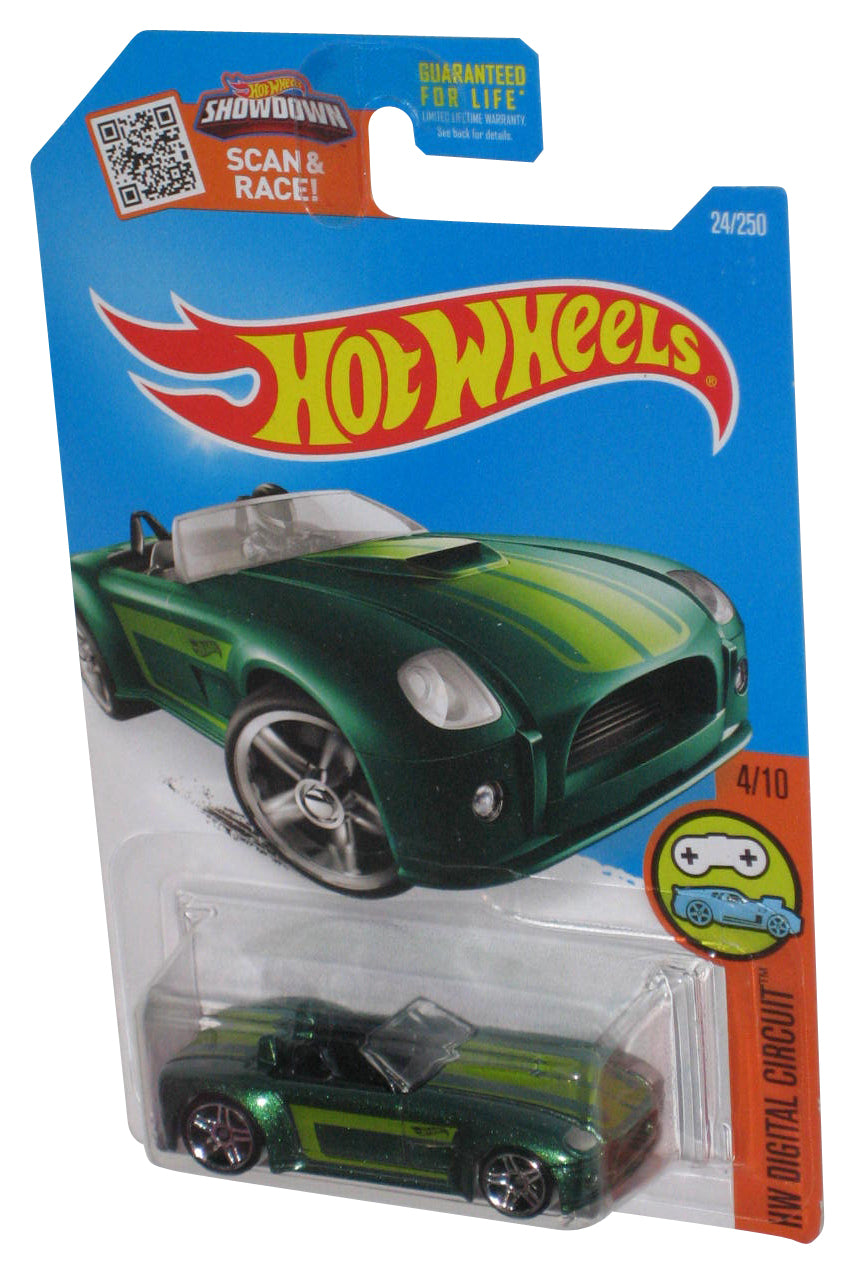 Hot Wheels HW Digital Circuit 4/10 (2015) Green Ford Shelby Cobra Concept Car 24/250