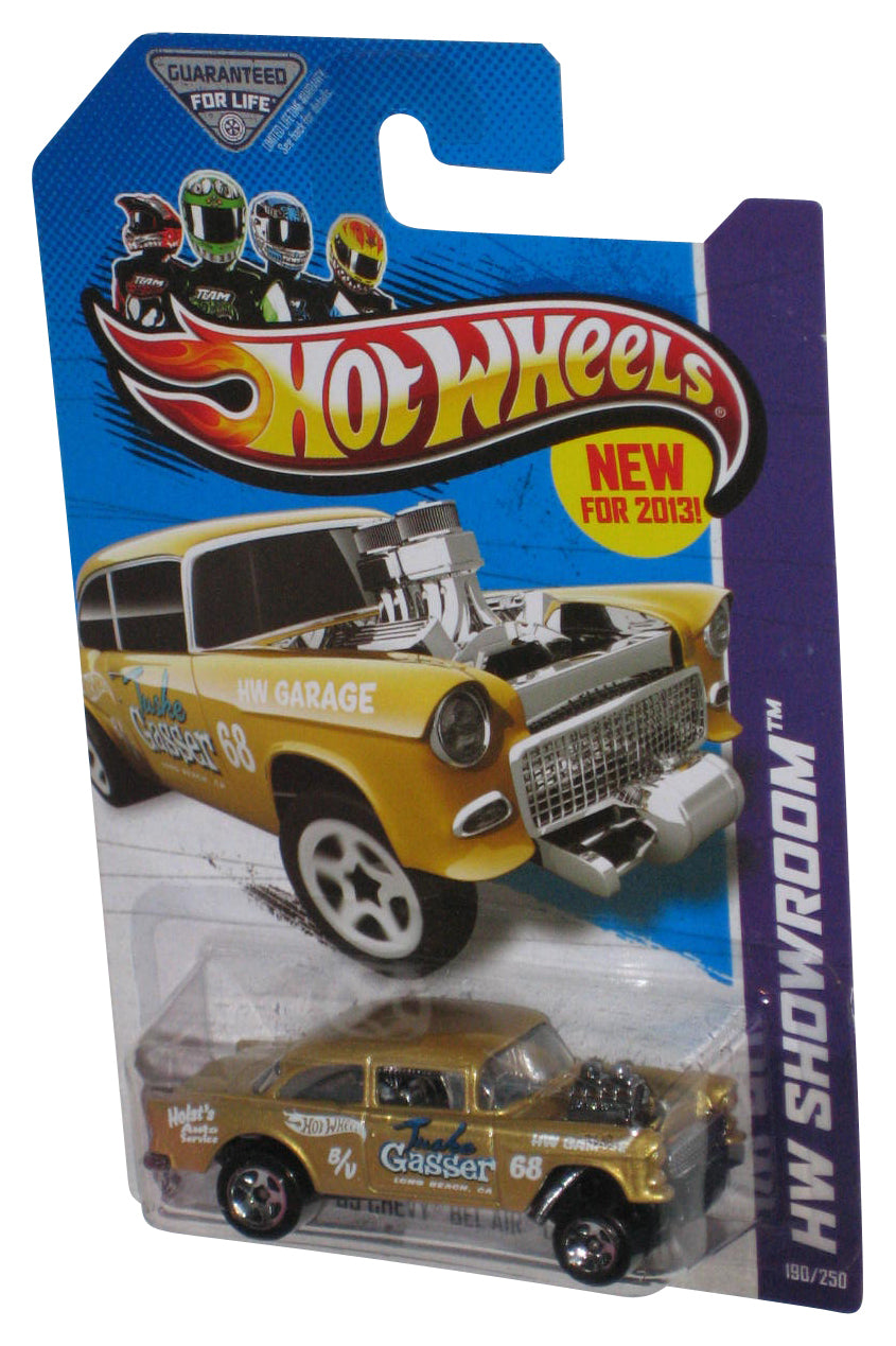 Hot Wheels HW Showroom (2013) Gold '55 Chevy Bel Air Gasser Toy Car 190/250