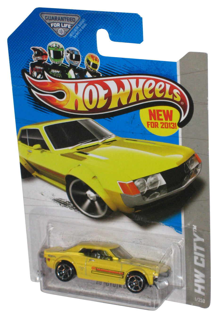 Hot Wheels HW City (2013) Yellow '70 Toyota Celica Toy Car 1/250