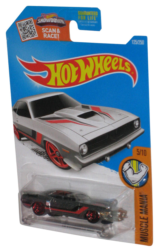 Hot Wheels Muscle Mania 5/10 (2015) Silver '70 Plymouth Aar Cuda Toy Car 125/250
