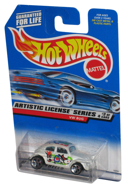 Hot Wheels Artistic License Series 3/4 (1997) White VW Bug Toy Car #731