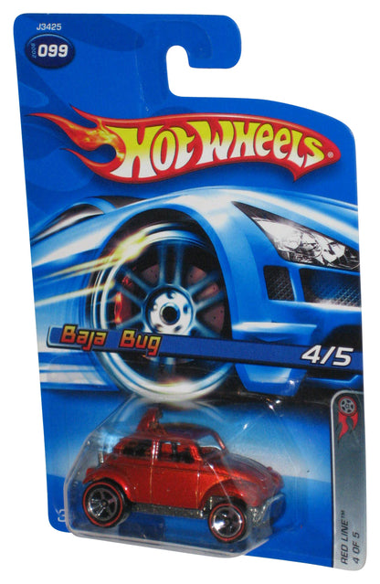 Hot Wheels Red Line 4/5 (2006) Mattel Red Baja Bug Die-Cast Toy Car #099