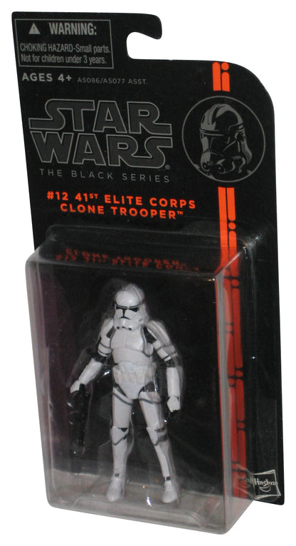 Star Wars Black Series (2013) Hasbro 41st Elite Corps Clone Trooper Battle Damage Figure #12 - (Plastic Loose From Card)