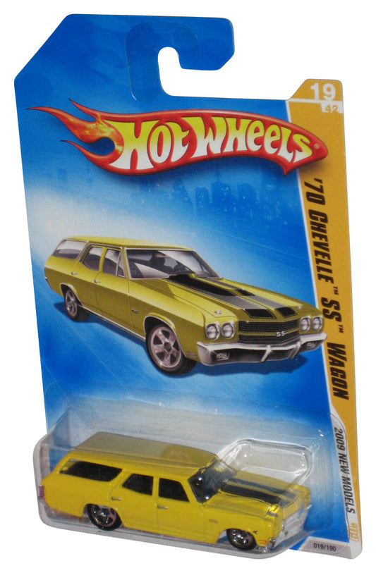 Hot Wheels 2009 New Models Yellow '70 Chevelle SS Wagon Toy Car 19/190