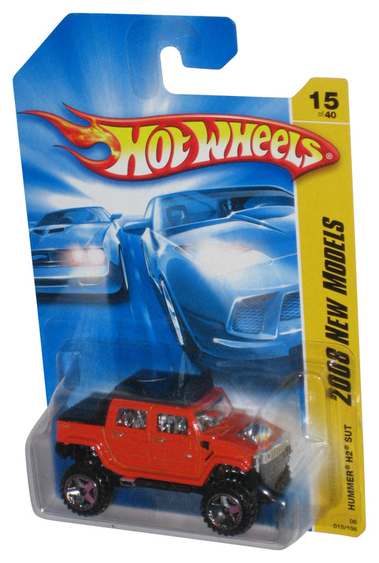 Hot Wheels 2008 New Models 15/40 Orange Hummer H2 SUT Toy Car 015/196