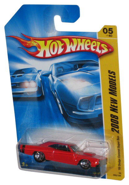 Hot Wheels 2008 New Models 5/40 Red '69 Dodge Coronet Super Bee Toy Car 005/196