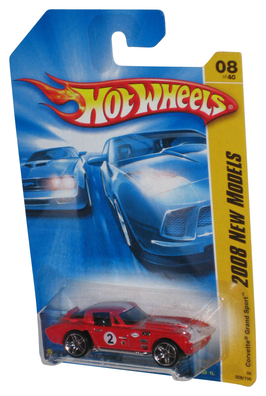 Hot Wheels 2008 New Models 8/40 Red Corvette Grand Sport Toy Car 008/196