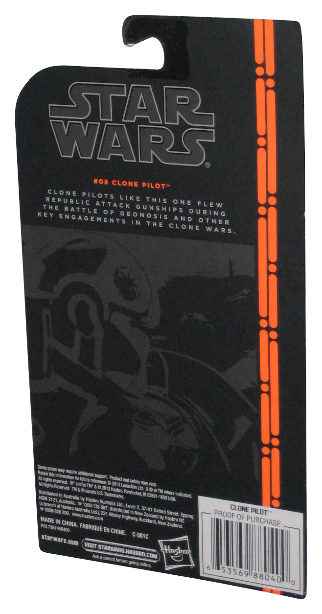 Star Wars The Black Series (2013) Clone Pilot Pink Highlights 3.75 Inch Figure #08 - (Plastic Loose From Card)