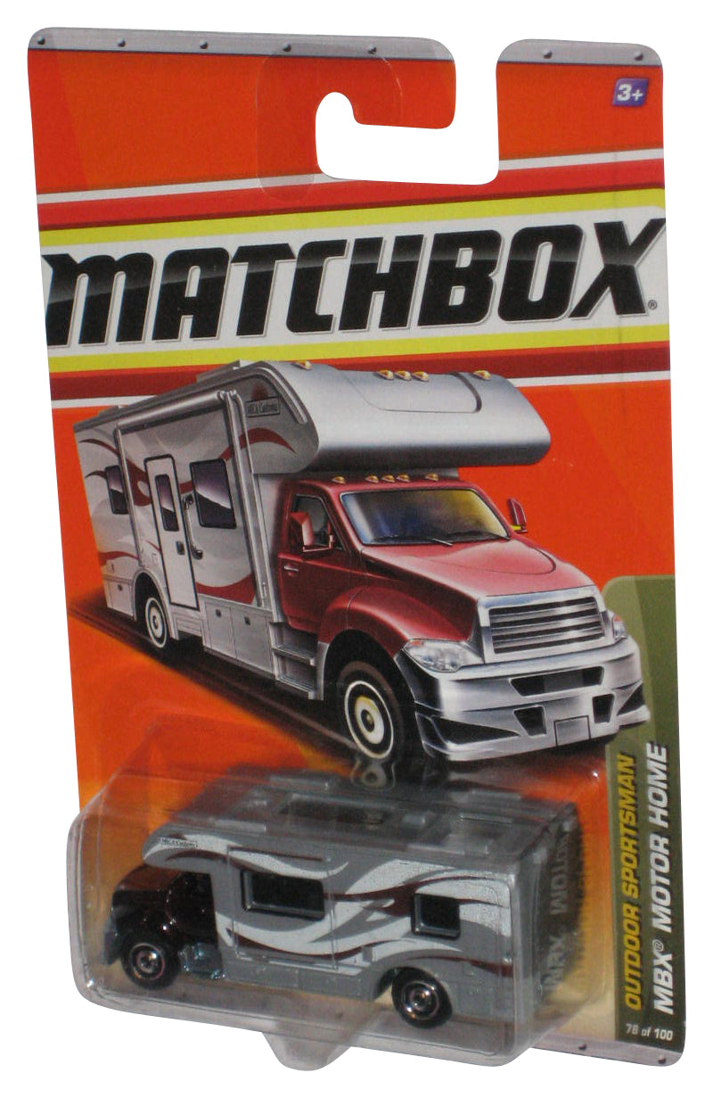 Matchbox Outdoor Sportsman (2009) Road Toys MBX Motor Home Red & Gray Toy 78/100