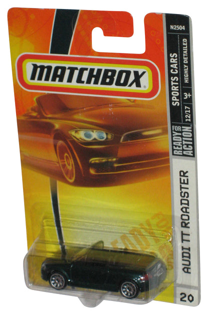 Matchbox Sports Cars 12/17 (2007) Dark Green Audi TT Roadster Toy Car #20