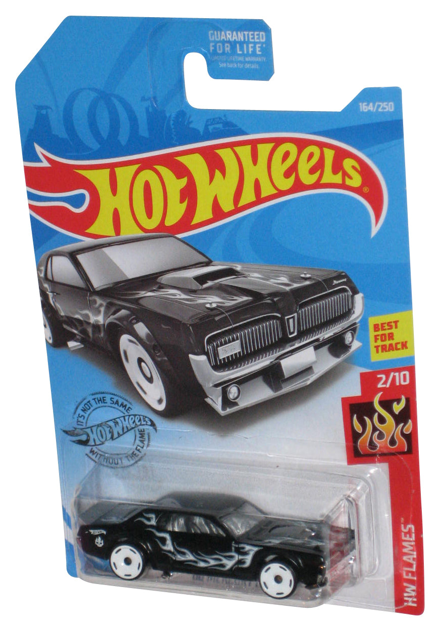 Hot Wheels HW Flames 2/10 (2017) Black '68 Mercury Cougar Toy Car 164/250