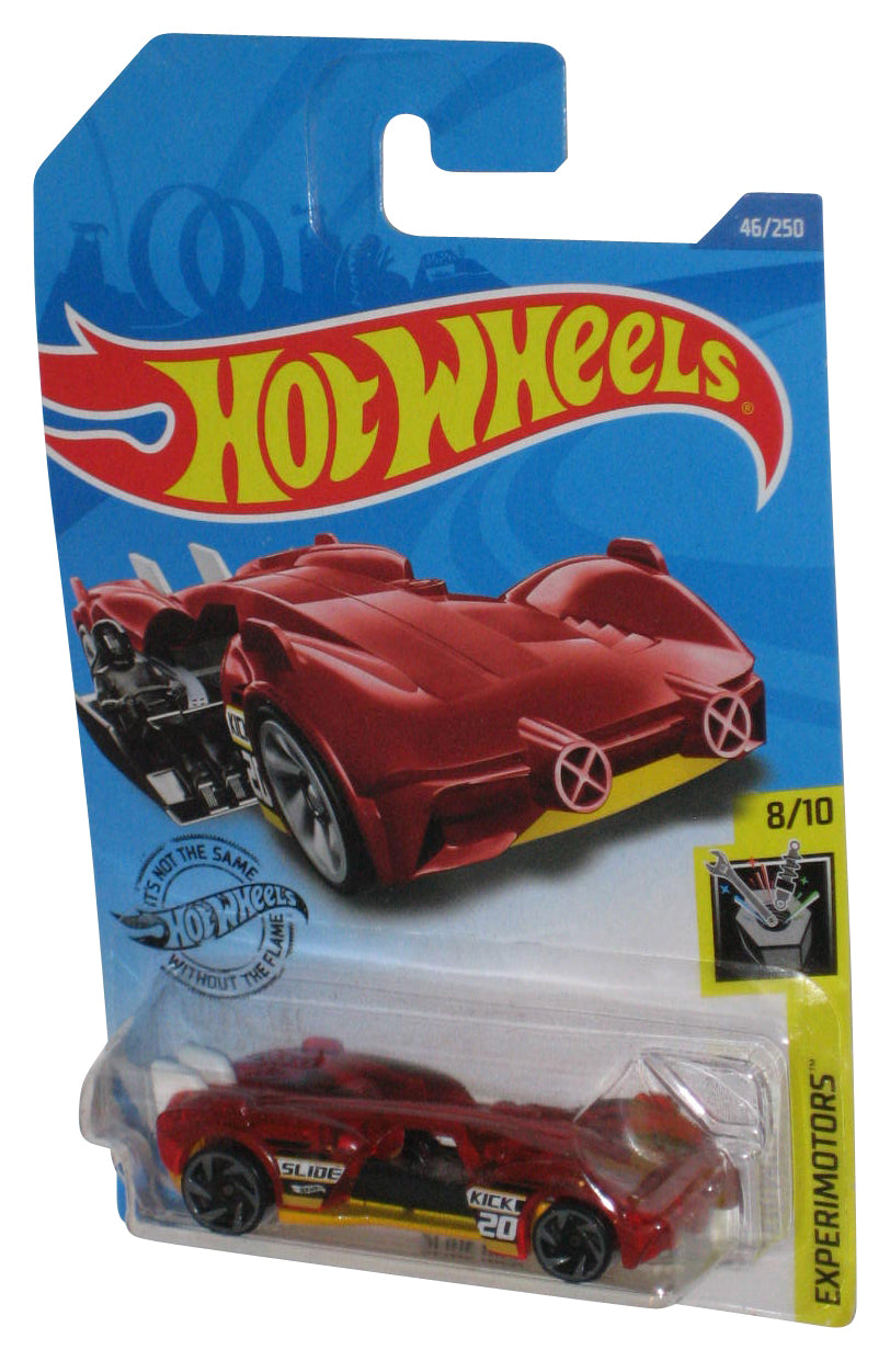 Hot Wheels Experimotors 8/10 (2018) Red Slide Kick Toy Car 46/250