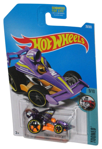Hot Wheels Tooned 9/10 (2015) Purple & Orange Tarmac Attack Toy Car 29/365