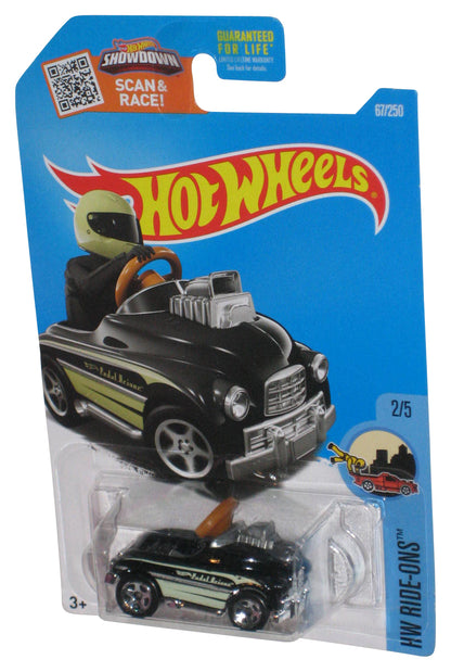 Hot Wheels HW Ride-Ons 2/5 (2015) Black Pedal Driver Toy Car 67/250