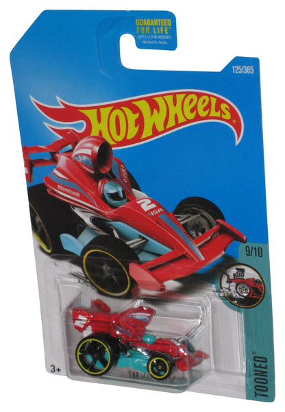 Hot Wheels Tooned 9/10 (2015) Red & Blue Tarmac Attack Toy Car 125/365