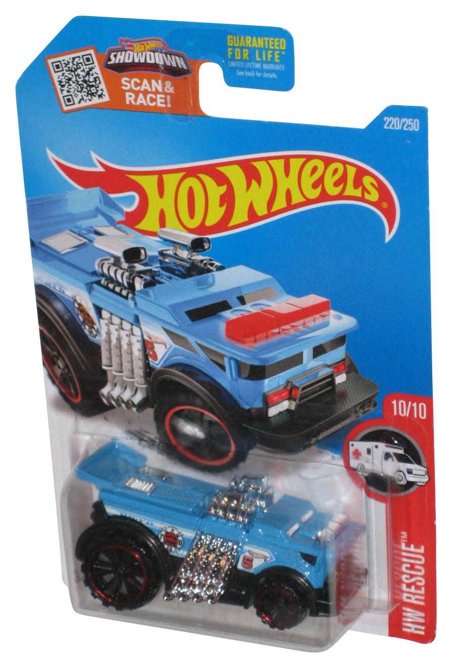 Hot Wheels HW Rescue 10/10 (2015) Blue Backdrafter Toy Vehicle 220/250