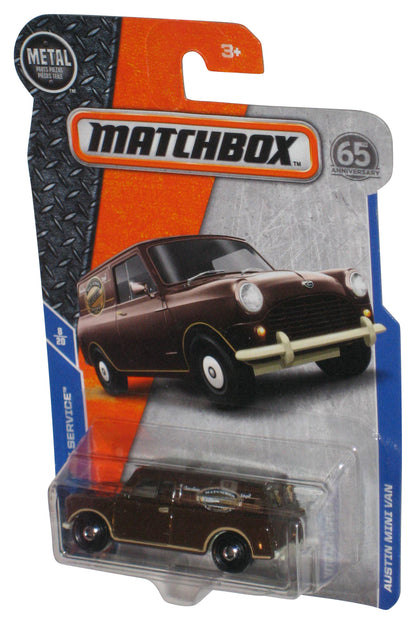 Matchbox MBX Service 8/20 (2017) Brown Austin Mini Van Toy 27/125