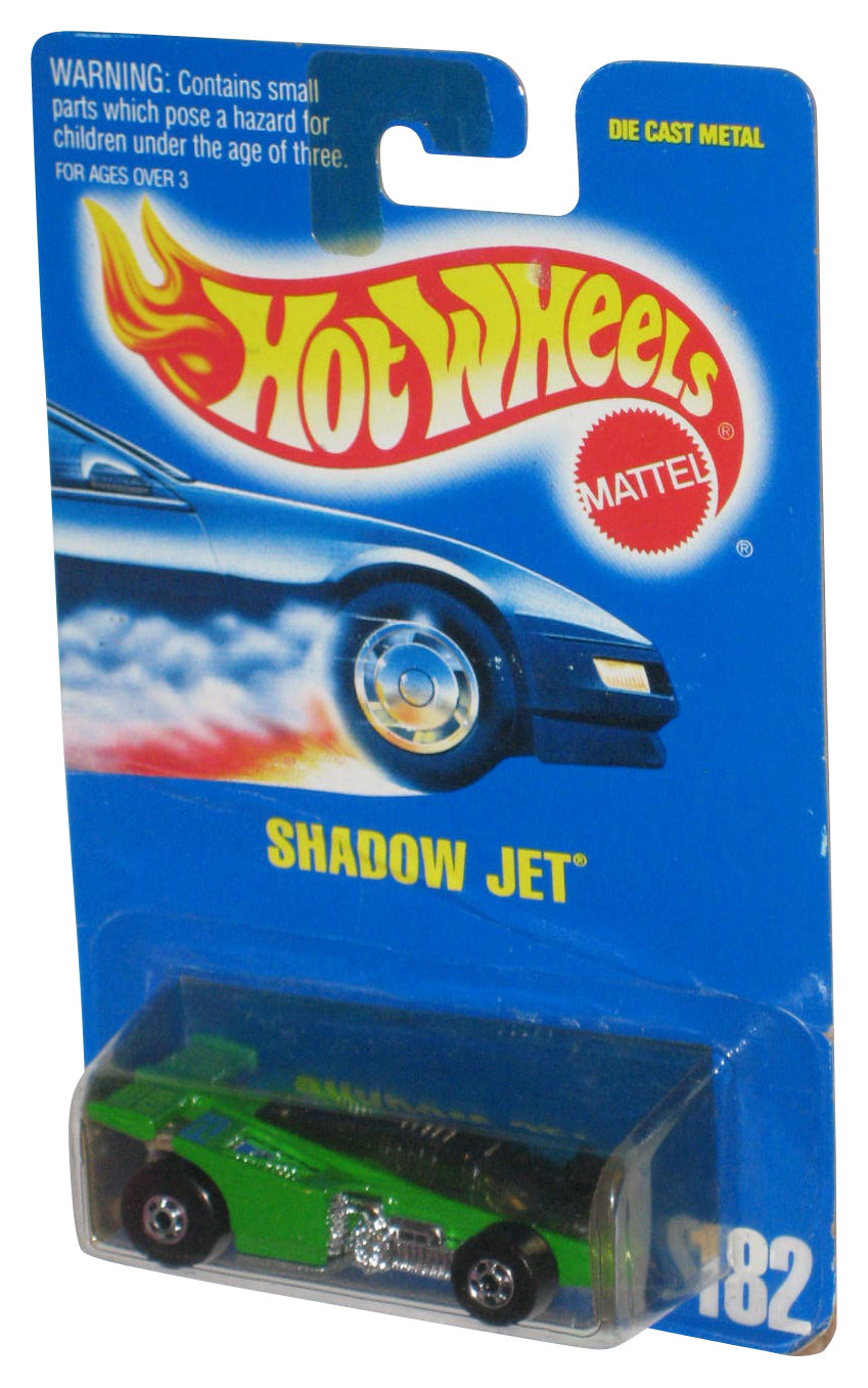Hot Wheels Shadow Jet (1991) Mattel Green Die-Cast Toy Car #182