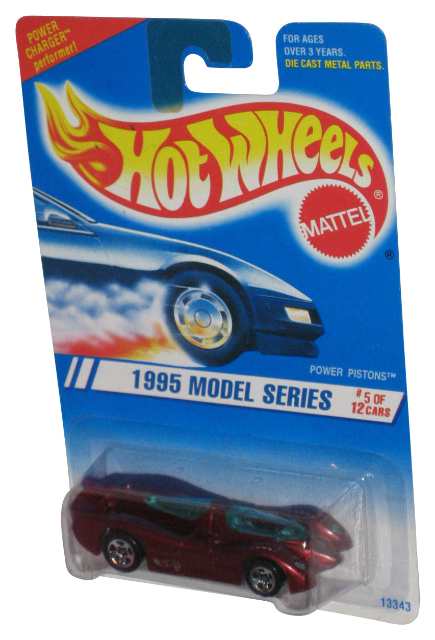 Hot Wheels 1995 Model Series Red Power Pistons Toy Car 5/12