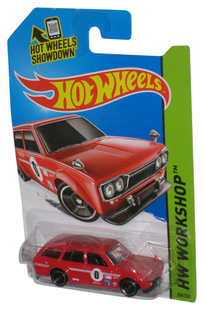 Hot Wheels HW Workshop (2013) Red '71 Datsun Bluebird 510 Wagon Toy Car 206/250