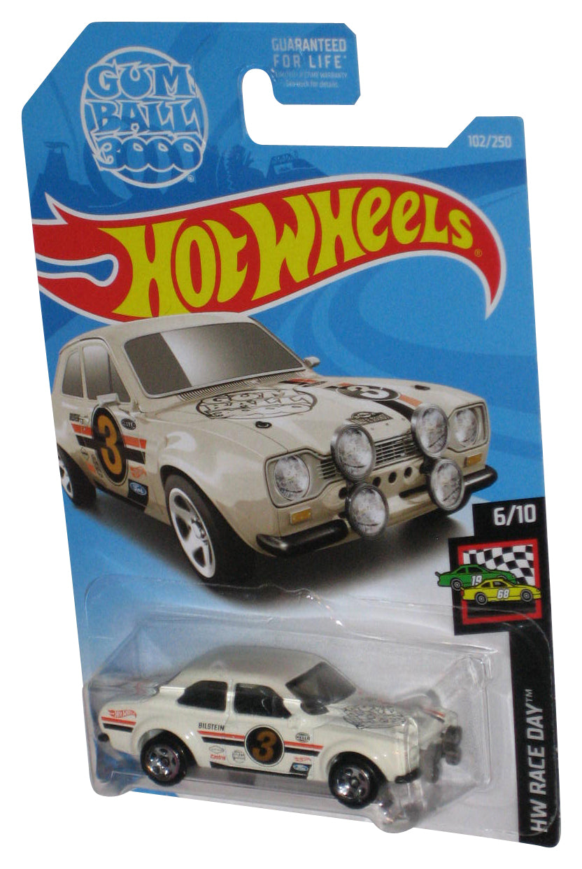 Hot Wheels HW Race Day 6/10 (2018) White '70 Ford Escort RS1600 Toy Car 102/250