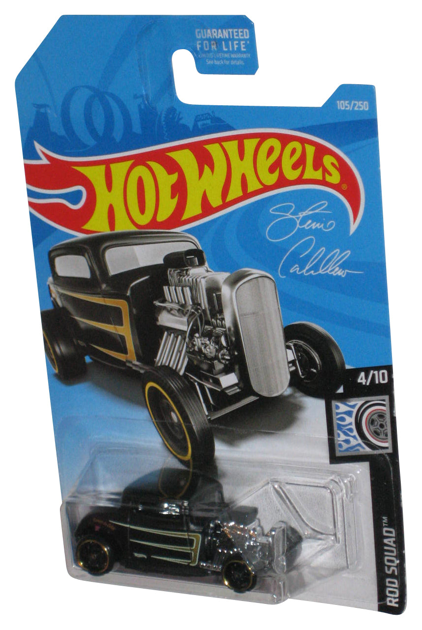 Hot Wheels Rod Squad 4/10 (2018) Black '32 Ford Toy Car 105/250