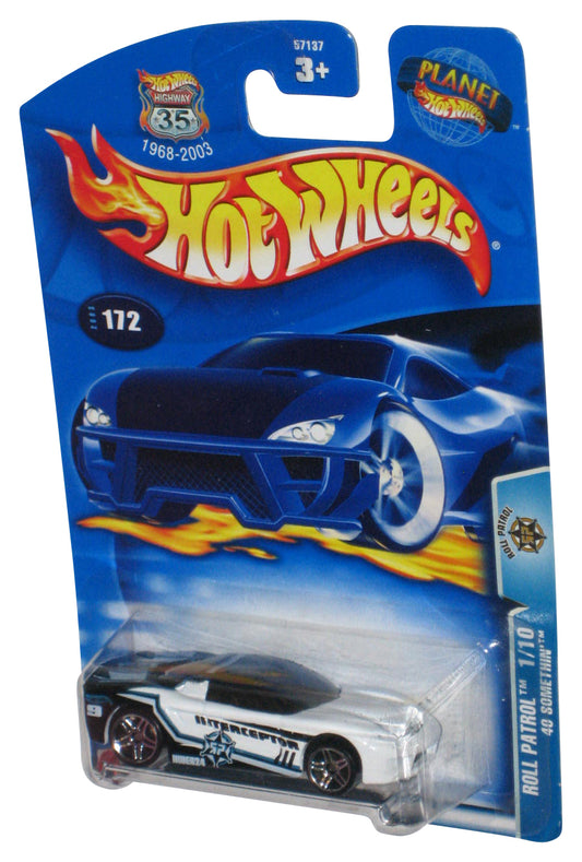 Hot Wheels Roll Patrol 1/10 (2003) White Interceptor 40 Somethin' Toy Car #172