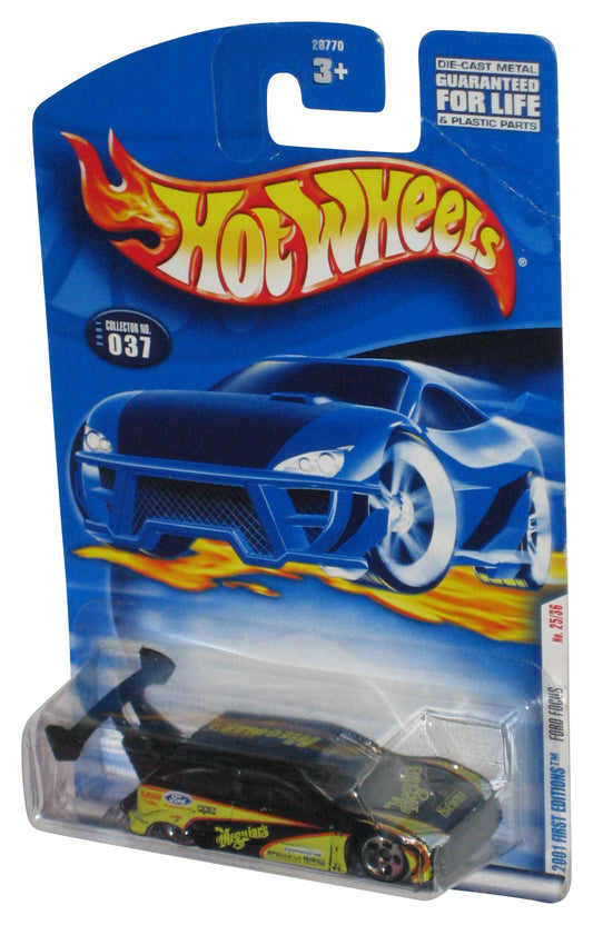 Hot Wheels 2001 First Editions 25/36 Black Ford Focus Toy Car #037