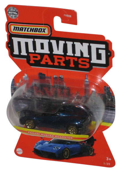 Matchbox Moving Parts (2020) Dark Blue Pagani Huayra Roadster Toy Car 1/20 