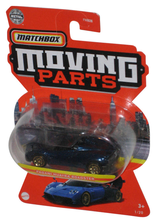 Matchbox Moving Parts (2020) Dark Blue Pagani Huayra Roadster Toy Car 1/20 