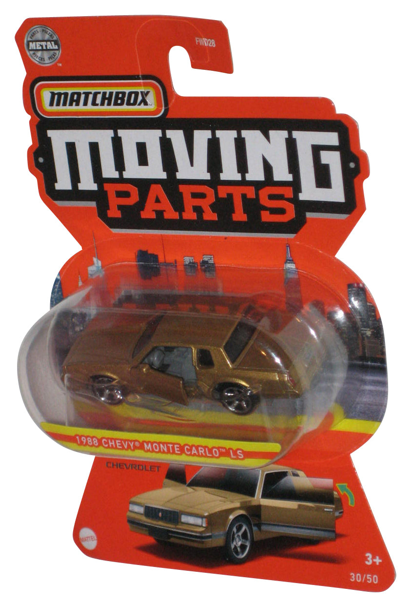 Matchbox Moving Parts (2020) Gold 1988 Chevy Monte Carlo LS Toy Car 30/50