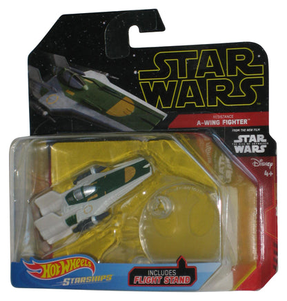 Star Wars Resistance A-Wing Fighter (2018) Hot Wheels Starship Toy - (Dented Plastic)