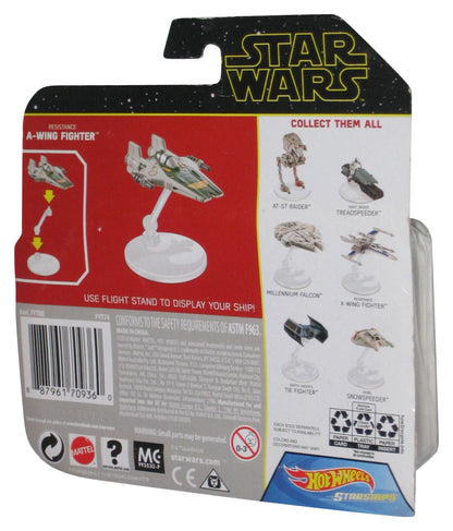 Star Wars Resistance A-Wing Fighter (2018) Hot Wheels Starship Toy - (Dented Plastic)