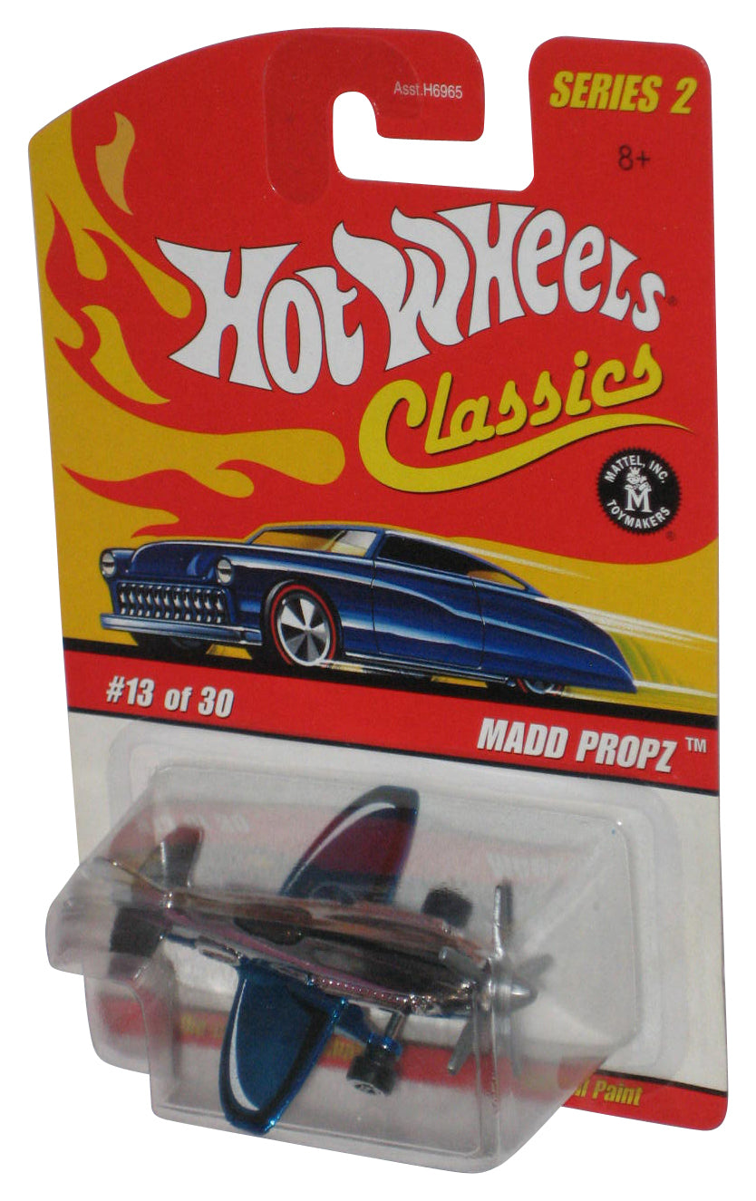 Hot Wheels Classics Madd Propz Series 2 (2005) Blue Die-Cast Toy Plane 13/30