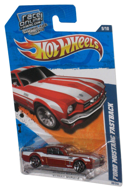 Hot Wheels Street Beasts 9/10 (2010) Red Ford Mustang Fastback Toy Car 89/244