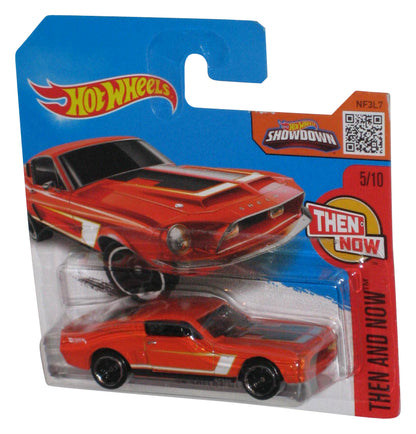 Hot Wheels Then And Now (2015) Orange '68 Shelby GT500 Toy Car 5/10 - (Short Card)