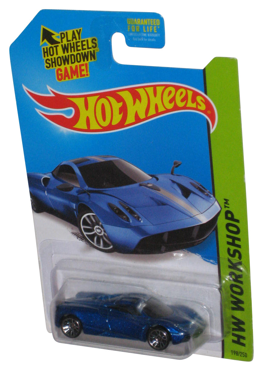 Hot Wheels HW Workshop (2013) Blue Pagani Huayra Toy Car 198/250