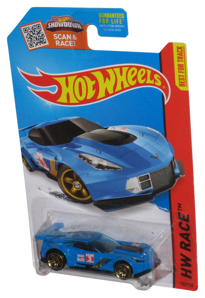 Hot Wheels HW Race (2013) Blue Corvette C7.R Toy Car 155/250