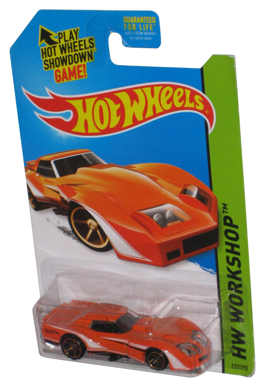 Hot Wheels HW Workshop (2013) Orange '76 Greenwood Corvette Toy Car 237/250